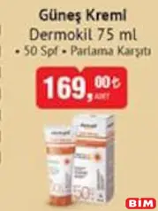 DERMOKİL GÜNEŞ KREMİ 75 ML